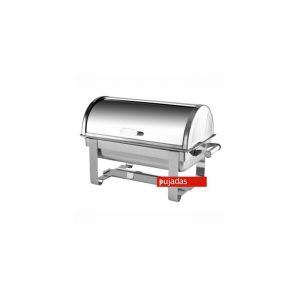 Chafing dish con tapa tipo roll top