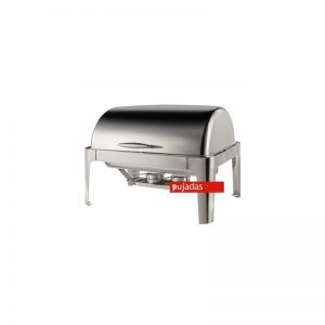 Chafing dish rectangular con tapa roll top