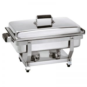 Chafing dish 1/1 GN, asas con deco.